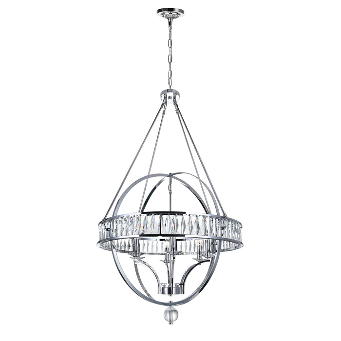 9957P30-6-601 Arkansas 6 Light Crystal Orbit Chandelier LightStoreUSA