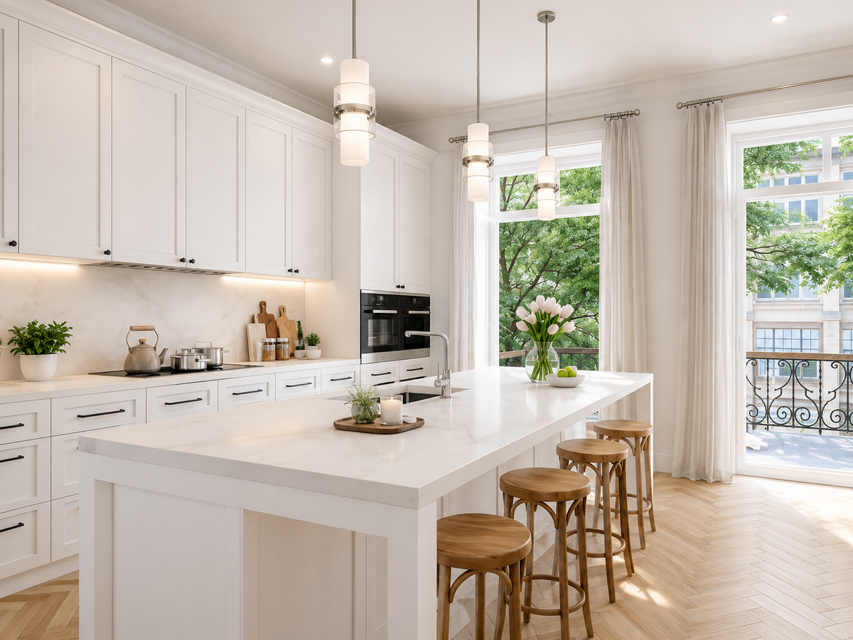 Bright Contemporary Kitchen Pendant Design