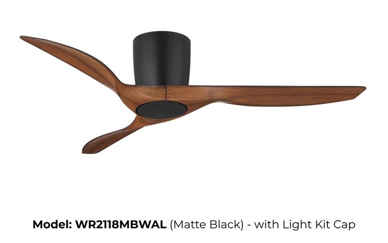 Wind River WR2118MBWAL Delta 52" Wi-Fi Ceiling Fan Matte Black & Walnut