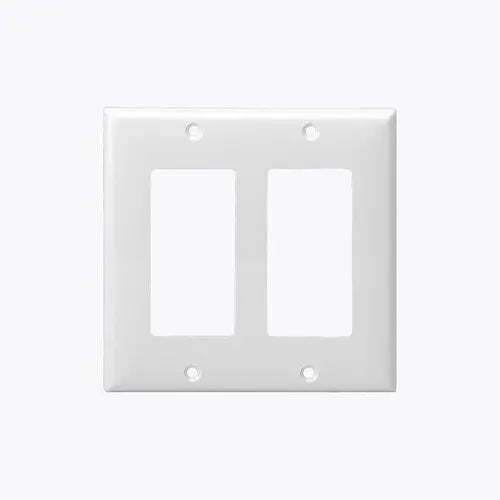 Wall Plate Designer Style Wall Plate Two Gang LightStore