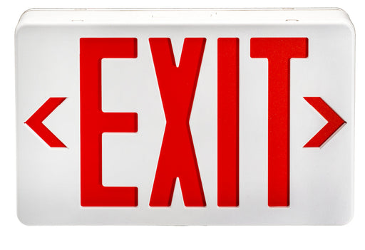 Exit Sign Topaz ES/LED/RW/B LED Exit Sign W/Battery Backup Topaz