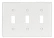 Wall Plate Cooper Wiring 5141W Unbreakable 3-Gang Toggle Wall Plate - White Cooper