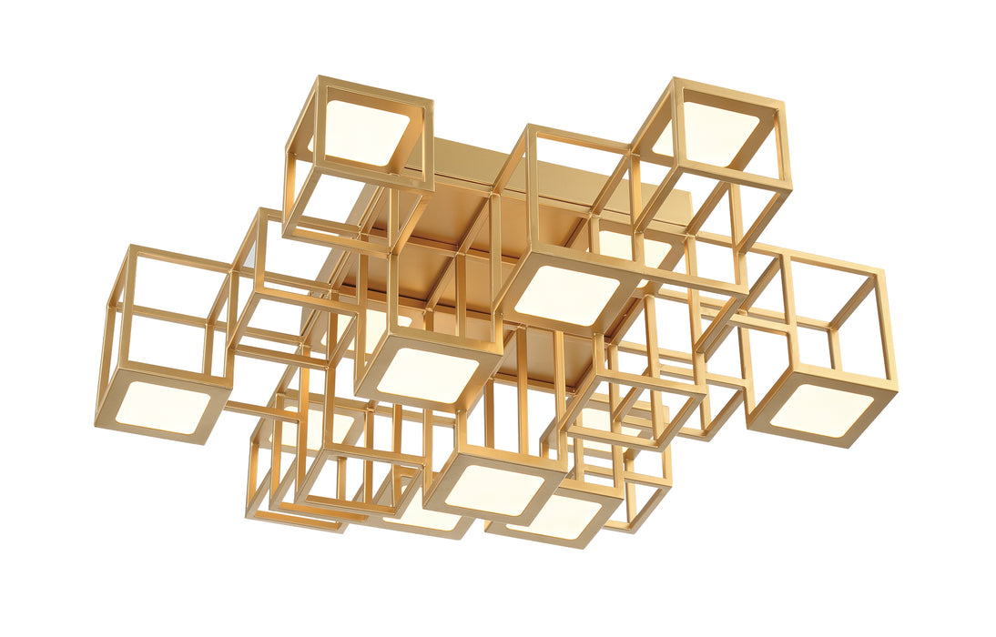 Eurofase 38261-015 Ferro 13 Light Integrated LED Flush Mount Gold