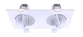 Goodlite G-00822 3" Double Head Multiple Floating Gimbal Downlight - White LightStoreUSA