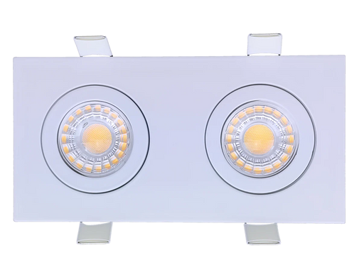 Goodlite G-00822 3" Double Head Multiple Floating Gimbal Downlight - White LightStoreUSA
