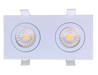 Goodlite G-00822 3" Double Head Multiple Floating Gimbal Downlight - White LightStoreUSA