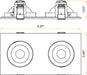 Goodlite G-00822 3" Double Head Multiple Floating Gimbal Downlight - White LightStoreUSA