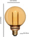 LED Specialty Bulb Next Glow NEOLDG80DB35W900 G25 Amber Glass with Inner LED Pillar NextGlow