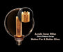 LED Specialty Bulb Next Glow NEOLDG125DB35W903 G40 Amber Glass with G125 LED Pillar NextGlow