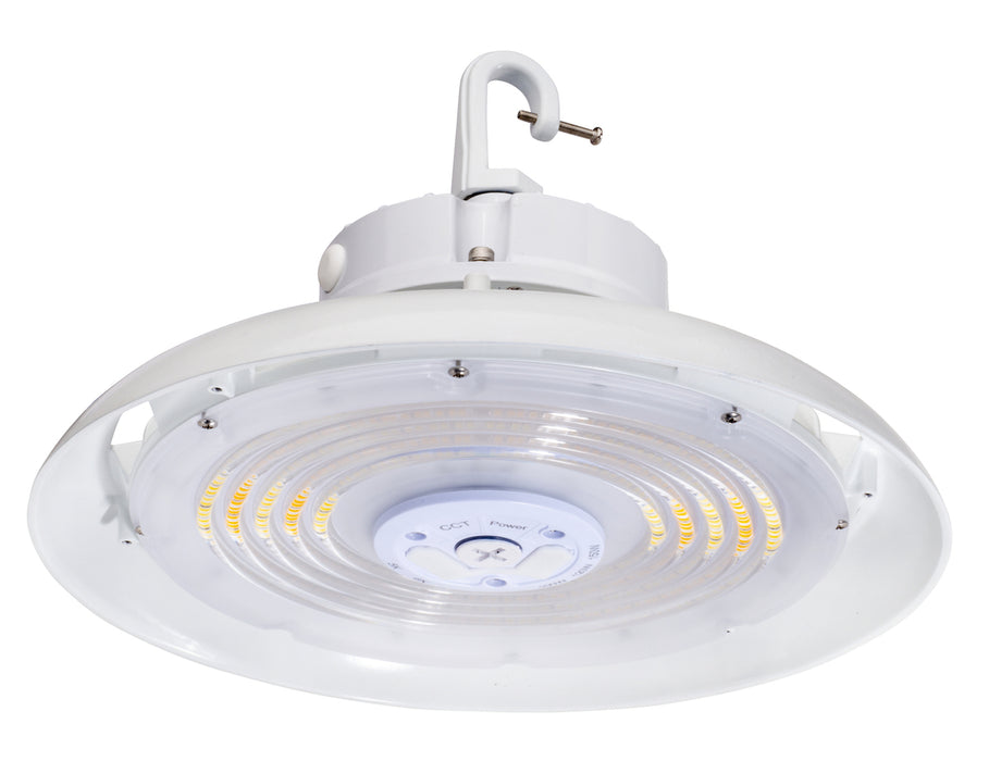 Topaz HBC-200W-PCTS-WH 200W Round LED High Bay Power and CCT Selectable White