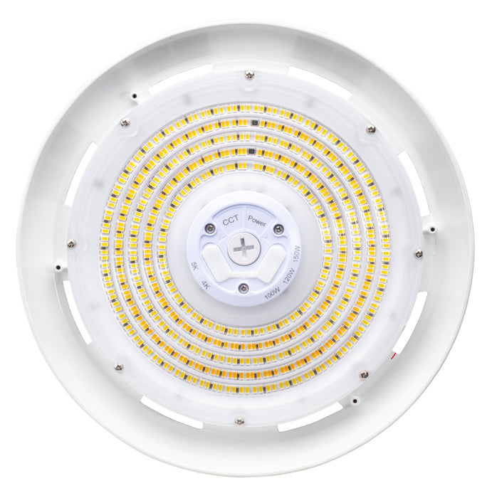 Topaz HBC-200W-PCTS-WH 200W Round LED High Bay Power and CCT Selectable White