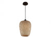 Pendant Light Avenue Lighting HF1001-BW Tulum 7"W Pendant in Black with Bamboo Wicker in Bamboo Wicker And Black Avenue Lighting