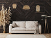 Pendant Light Avenue Lighting HF1002-BW Tulum 8"W Pendant in Black with Bamboo Wicker in Bamboo Wicker And Black Avenue Lighting