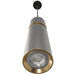 Pendant Light Avenue Lighting HF1072-LGB Cicada 10"H LED Pendant in Knurled Light Grey and Brass in Knurled Light Grey With Brass Avenue Lighting