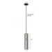 Pendant Light Avenue Lighting HF1072-LGB Cicada 10"H LED Pendant in Knurled Light Grey and Brass in Knurled Light Grey With Brass Avenue Lighting