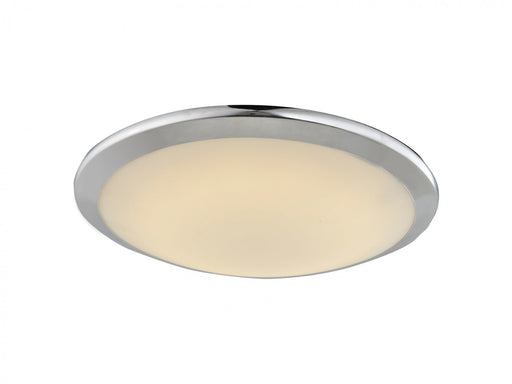 Flush Mount Avenue Lighting HF1101-CH Cermack St. 12"W Round LED Flushmount in Chrome in Polished Chrome Avenue Lighting