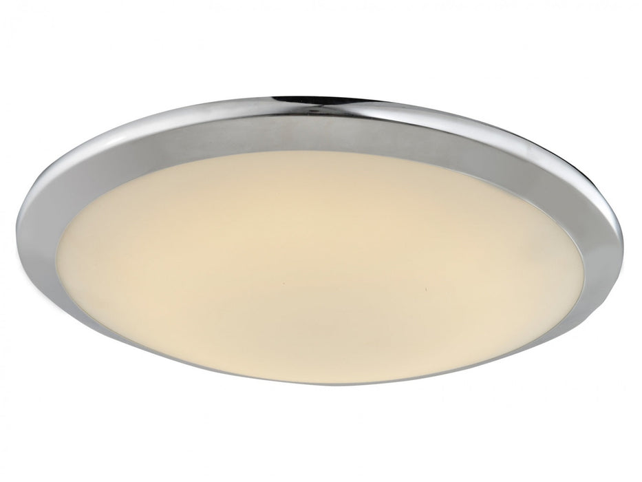 Flush Mount Avenue Lighting HF1102-CH Cermack St. 15"W Round LED Flushmount in Chrome in Polished Chrome Avenue Lighting