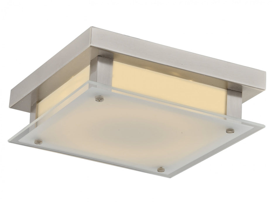 Flush Mount Avenue Lighting HF1103-BN Cermack St. 10"W Square LED Flushmount in Brushed Nickel Avenue Lighting