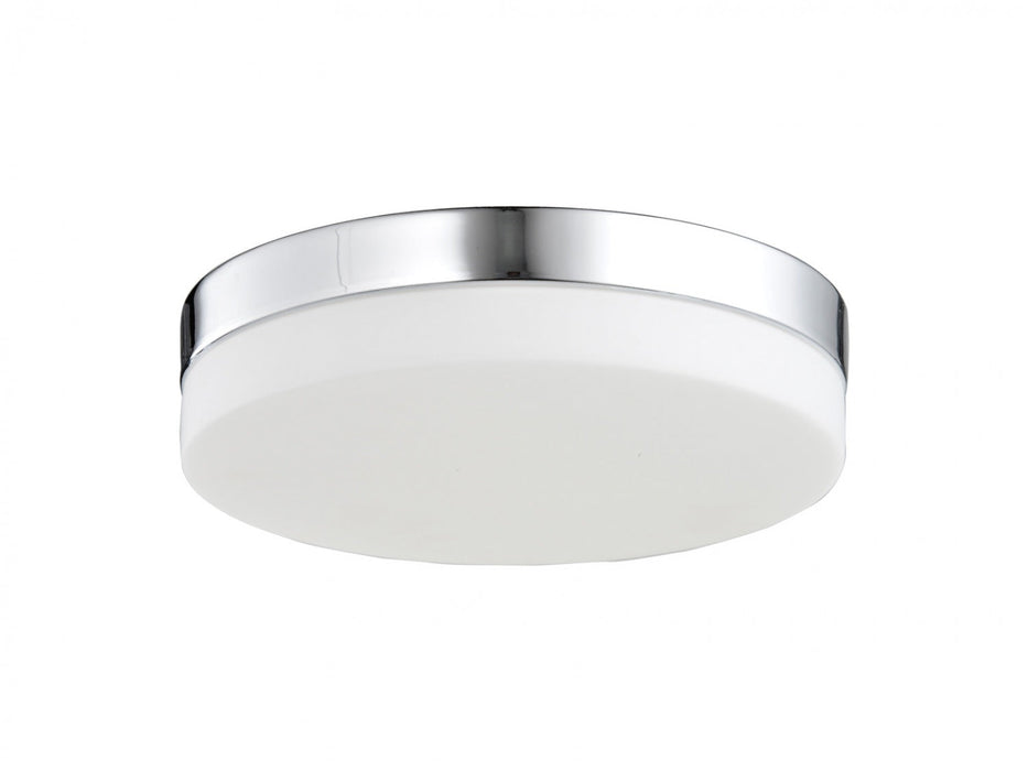Flush Mount Avenue Lighting HF1106-CH Cermack St. 9"W Round LED Flushmount in Chrome in Polished Chrome Avenue Lighting