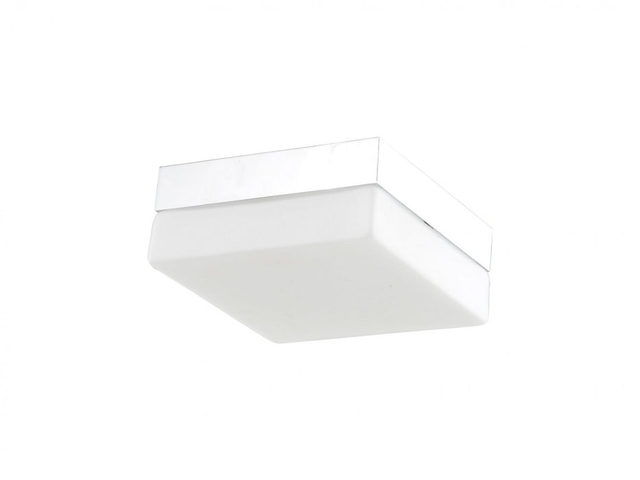 Flush Mount Avenue Lighting HF1108-CH Cermack St. 8"W Square LED Flushmount in Chrome in Polished Chrome Avenue Lighting