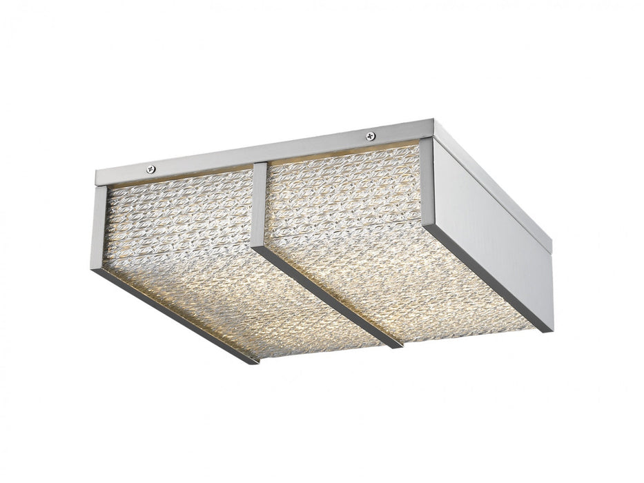 Flush Mount Avenue Lighting HF1125-BN Cermack St. 17"W Square LED Flushmount in Brushed Nickel Avenue Lighting