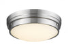 Flush Mount Avenue Lighting HF1160-BN Cermack St. 13"W Round LED Flushmount in Brushed Nickel Avenue Lighting