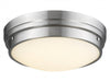 Flush Mount Avenue Lighting HF1161-BN Cermack St. 17"W Round LED Flushmount in Brushed Nickel Avenue Lighting