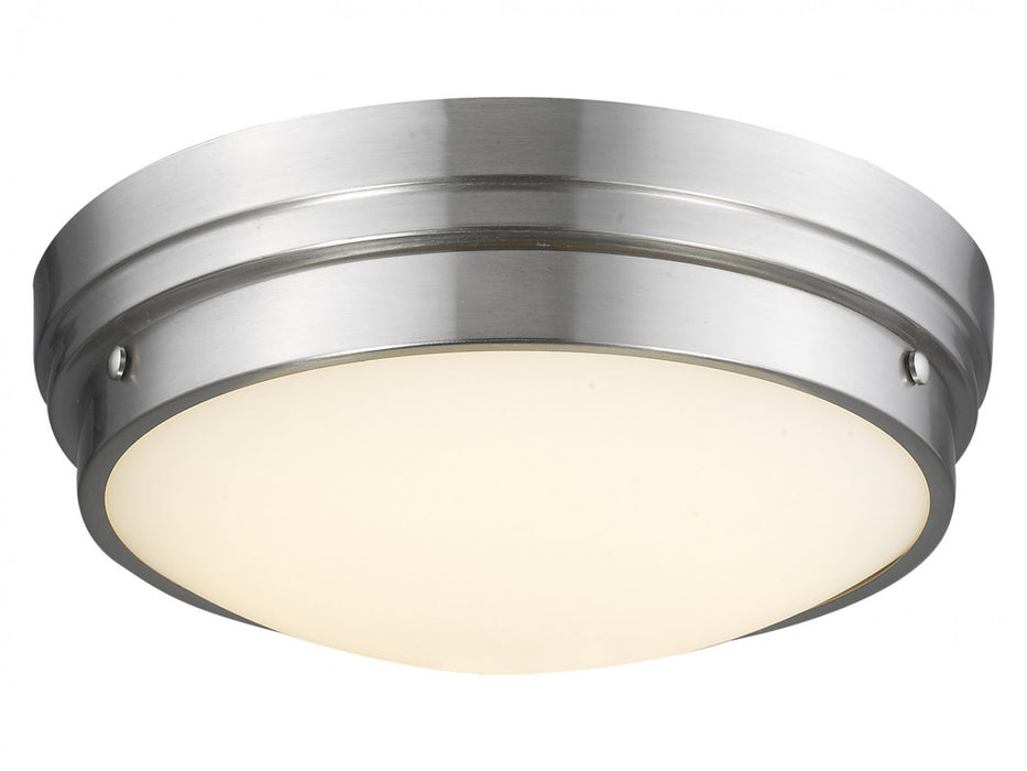 Flush Mount Avenue Lighting HF1161-BN Cermack St. 17"W Round LED Flushmount in Brushed Nickel Avenue Lighting
