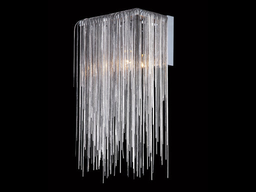 Wall Sconce Avenue Lighting HF1200-CH Fountain Ave. 8"W Jewelry Chain Wall Sconce in Chrome Avenue Lighting