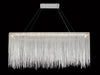 Chandelier Avenue Lighting HF1201-CH Fountain Ave. 48"W Linear LED Chandelier in Chrome Avenue Lighting