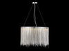 Chandelier Avenue Lighting HF1202-CH Fountain Ave. 24"W Drum Shape LED Pendant in Chrome Avenue Lighting