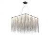 Chandelier Avenue Lighting HF1203-CH Fountain Ave. 24"W Square LED Chandelier in Chrome Avenue Lighting