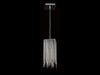 Pendant Light Avenue Lighting HF1204-CH Fountain Ave. 6"W Square Pendant in Chrome Avenue Lighting
