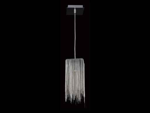 Pendant Light Avenue Lighting HF1204-CH Fountain Ave. 6"W Square Pendant in Chrome Avenue Lighting