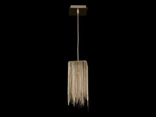 Pendant Light Avenue Lighting HF1204-G Fountain Ave. 6"W Square Pendant in Gold Avenue Lighting