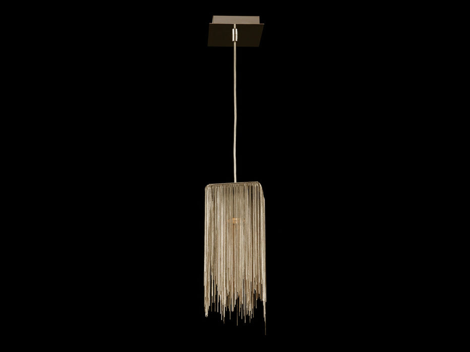 Pendant Light Avenue Lighting HF1204-G Fountain Ave. 6"W Square Pendant in Gold Avenue Lighting