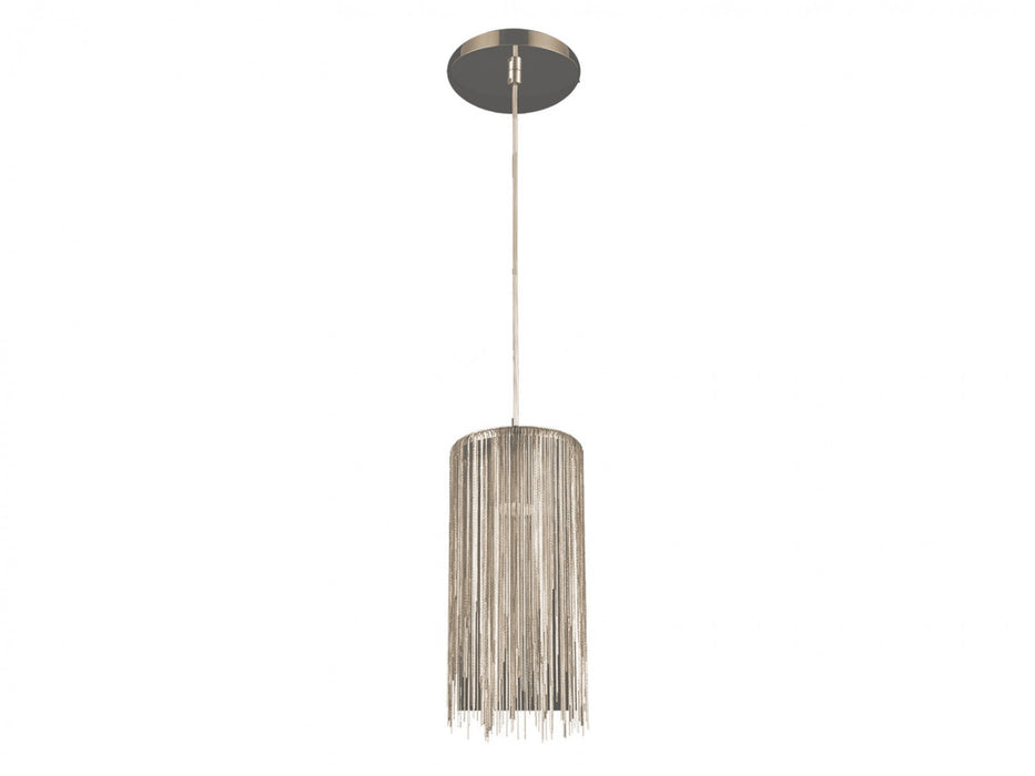 Pendant Light Avenue Lighting HF1205-CH Fountain Ave. 6"W Round Pendant in Chrome Avenue Lighting