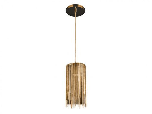 Pendant Light Avenue Lighting HF1205-G Fountain Ave. 6"W Round Pendant in Gold Avenue Lighting