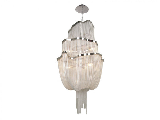Chandelier Avenue Lighting HF1402-CH Mullholand Dr. Mullholland Dr. 20"W Steel Chain Pendant in Chrome Avenue Lighting