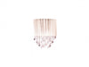 Wall Sconce Avenue Lighting HF1511-WHT Beverly Dr. 8"W Wall Sconce in White/Crystals in White Silk String Avenue Lighting