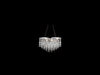 Chandelier Avenue Lighting HF1808-PN Hollywood Blvd. 18"W Round Pendant in Polished Nickel/Clear Tear Drop Crystals in Polish Nickel / Clear Glass Tear Drops Avenue Lighting
