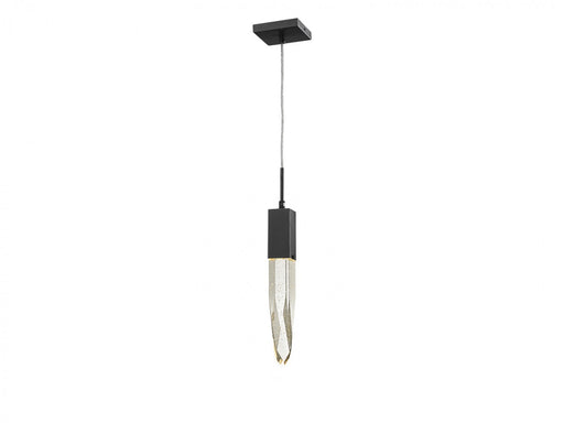 Pendant Light Avenue Lighting HF1901-1-AP-DBZ Aspen The Original Aspen 1-Light LED Mini Pendant in Dark Bronze/Bubbled Crystal Avenue Lighting