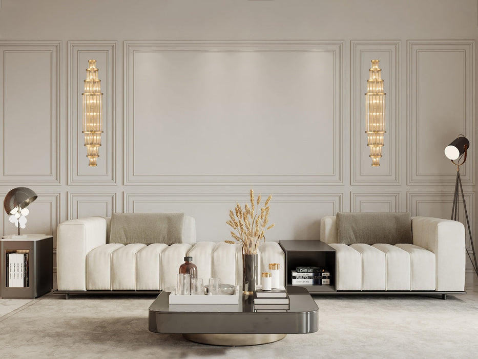 Wall Sconce Avenue Lighting HF1923-AB Waldorf 50"H Wall Sconce in Aged Brass Avenue Lighting