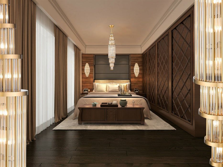 Pendant Light Avenue Lighting HF1925-AB Waldorf 38"H Pendant in Aged Brass Avenue Lighting