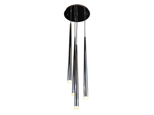 Multi-Light Pendant Avenue Lighting HF2104-CH Highland Ave. Highland 4-Light 11"W Pendant in Chrome Avenue Lighting