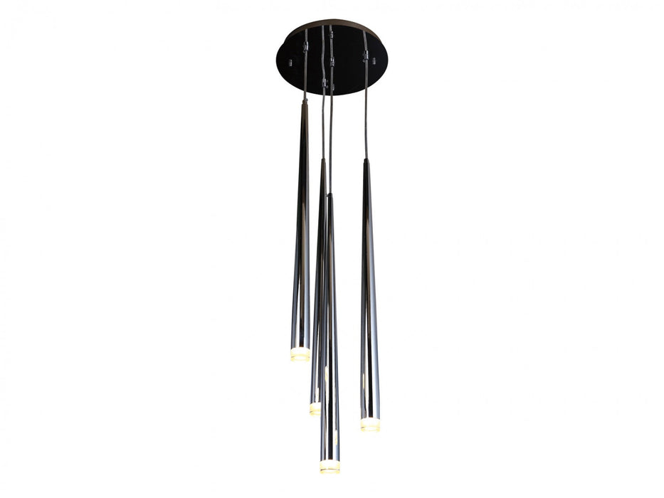 Multi-Light Pendant Avenue Lighting HF2104-CH Highland Ave. Highland 4-Light 11"W Pendant in Chrome Avenue Lighting