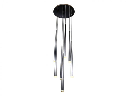 Multi-Light Pendant Avenue Lighting HF2107-CH Highland Ave. Highland 4-Light 17"W Pendant in Chrome Avenue Lighting