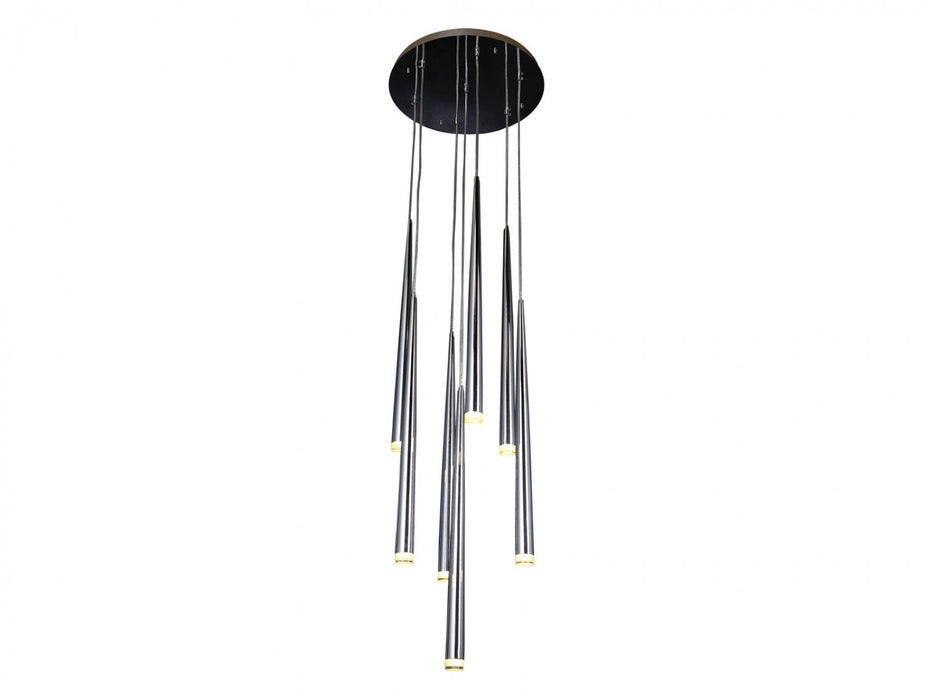 Multi-Light Pendant Avenue Lighting HF2107-CH Highland Ave. Highland 4-Light 17"W Pendant in Chrome Avenue Lighting
