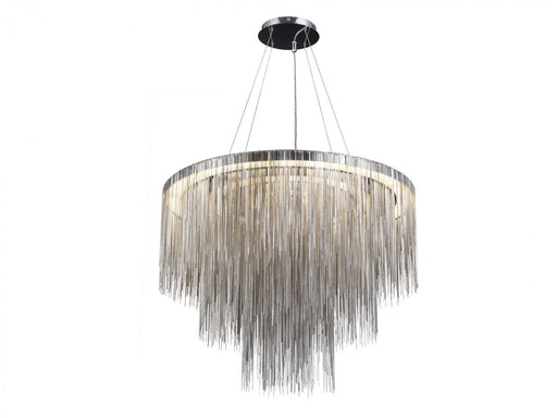 Chandelier Avenue Lighting HF2222-CH Fountain Ave. Avene Lighting Fountain Ave. 30"W Round Pendant in Chrome Avenue Lighting