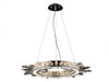 Pendant Light Avenue Lighting HF3027-PN Aspen The Original Aspen 27"W Ring LED Pendant in Polished Nickel/Bubbled Crystals Avenue Lighting